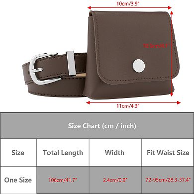 Women's Fanny Pack Belts with Removable Mini Pouch Small Purse Waist Belt Bag