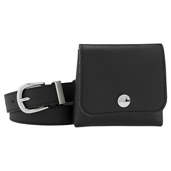 Women's Fanny Pack Belts with Removable Mini Pouch Small Purse Waist Belt Bag