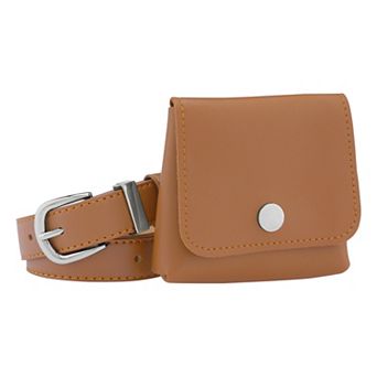 Women's Fanny Pack Belts with Removable Mini Pouch Small Purse Waist Belt Bag