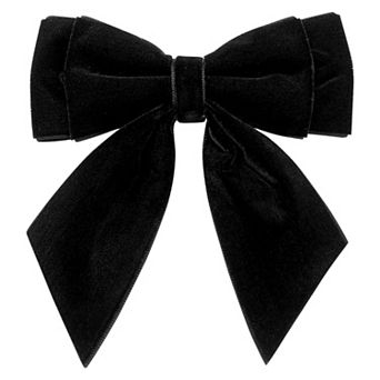 Women's Velvet Brooch Vintage Bow Pre-Tied Pin Bow Tie One Size
