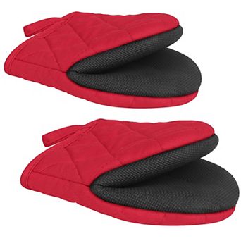 Short oven gloves heat-resistant non-slip mini gloves