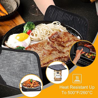 Oven mitt set, heat-resistant and non-slip