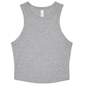Bella + Canvas Womens/Ladies Heather Micro-Rib Racerback Tank Top