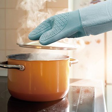 Silicone Oven Gloves Non-Slip Barbecue Baking Gloves