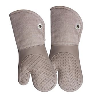 Silicone Oven Gloves Non-Slip Barbecue Baking Gloves