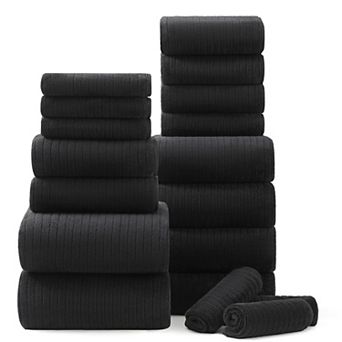 Ultra Soft 18 pc Bath Towels Set Highly Absorbent Quick Dry Microfiber for Home Spa Hotel