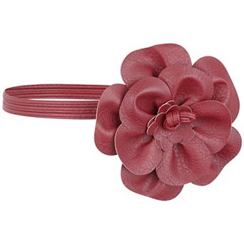 Women's Flower Waist Belt Skinny Rope Waist Dress Belt for Dress Concert Dating