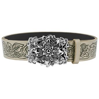 Women's Retro Goth Belts Love Heart Embossed Punk Y2K Waistband for Dresses Jeans