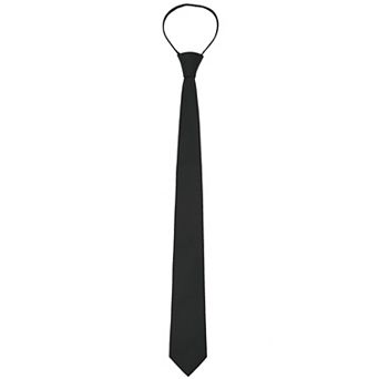 Men's 2" Skinny Slim Pre-Tied Adjustable Satin Necktie Ties for Business Wedding