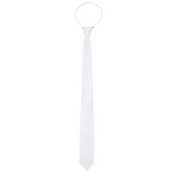 Men's 2" Skinny Slim Pre-Tied Adjustable Satin Necktie Ties for Business Wedding
