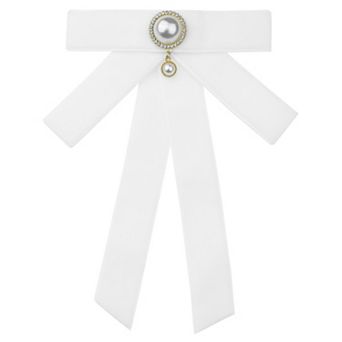 Women's Vintage Velvet Brooch Collar Clip Brooches Pre-tied Bowties for Dress