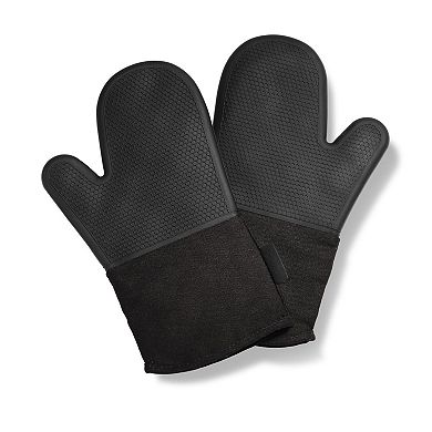 Silicone Oven Gloves 2-Pack Heat Resistant 480°F