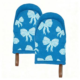 Set of 2 Oven Gloves, Mini Cotton Silicone, Heat Resistant up to 500°F