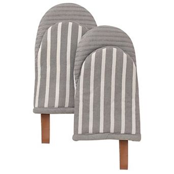 Set of 2 Oven Gloves, Mini Cotton Silicone, Heat Resistant up to 500°F