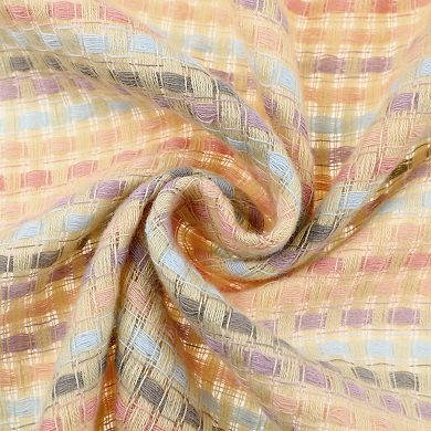 Women's Colorful Plaid Blended Tassels Scarves Winter Warm Wraps Shawl