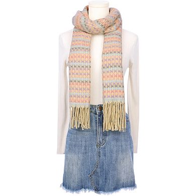 Women's Colorful Plaid Blended Tassels Scarves Winter Warm Wraps Shawl