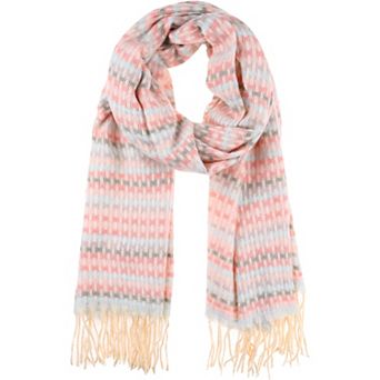 Women's Colorful Plaid Blended Tassels Scarves Winter Warm Wraps Shawl