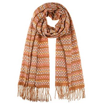 Women's Colorful Plaid Blended Tassels Scarves Winter Warm Wraps Shawl