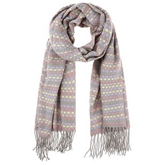 Women's Colorful Plaid Blended Tassels Scarves Winter Warm Wraps Shawl