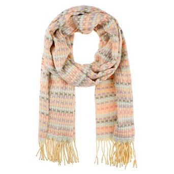 Women's Colorful Plaid Blended Tassels Scarves Winter Warm Wraps Shawl