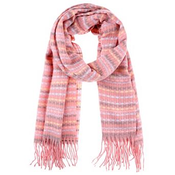 Women's Colorful Plaid Blended Tassels Scarves Winter Warm Wraps Shawl
