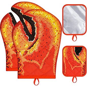 Lobster Claw Oven Glove and Pot Holder Set