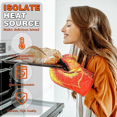 Lobster Claw Oven Glove and Pot Holder Set