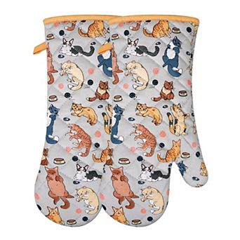 Oven gloves cotton heat-resistant machine-washable pot holder