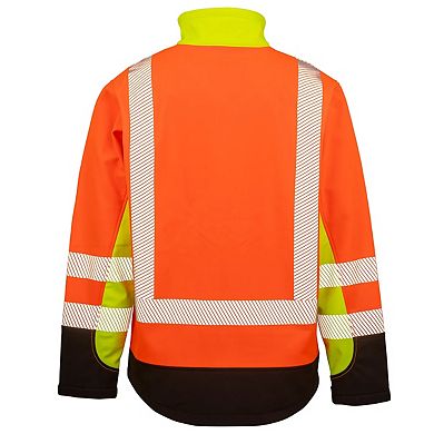 Result Genuine Mens 3 Tone 3 Layer Safety Soft Shell Jacket