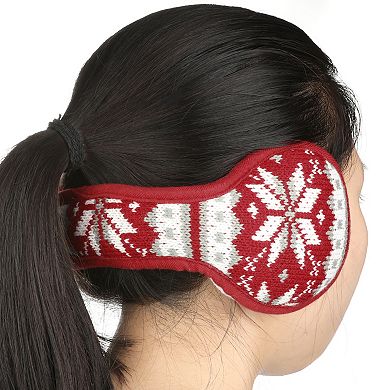 Women's Winter Ear Warmers Knit Fleece Outdoor Foldable Earmuffs