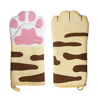 Oven Gloves High Temperature Resistant 480℉ Cat Paw Gloves