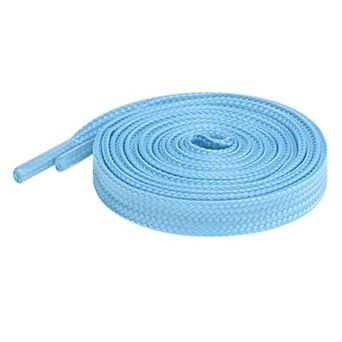 Women's Solid Color Flat Shoelaces Athletic Shoestrings 2 Pairs for Sneakers 47.2"