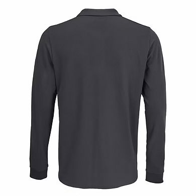 SOLS Unisex Adult Polycotton Long-Sleeved Polo Shirt
