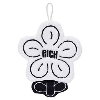 Flower-Shaped Hanging Hand Towels, Super Absorbent Soft Fleece Towels with Letter 11"x9"