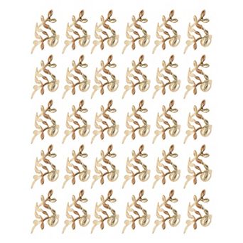 30 pc Hollow Leaf Hair Cuffs Dreadlock 0.71x0.35 Inch