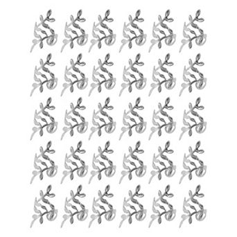 30 pc Hollow Leaf Hair Cuffs Dreadlock 0.71x0.35 Inch