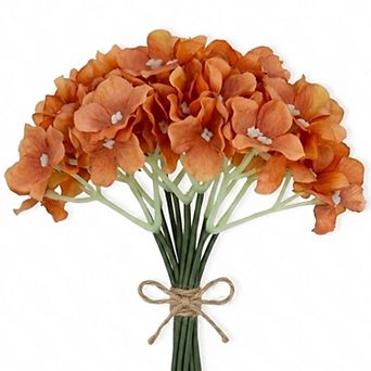 Artificial Hydrangea Flowers with Detachable Heads, Use for Wedding Centerpieces, DIY Crafts 8.3"H