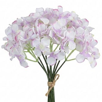 Artificial Hydrangea Flowers with Detachable Heads, Use for Wedding Centerpieces, DIY Crafts 8.3"H