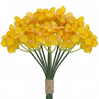 Artificial Hydrangea Flowers with Detachable Heads, Use for Wedding Centerpieces, DIY Crafts 8.3"H