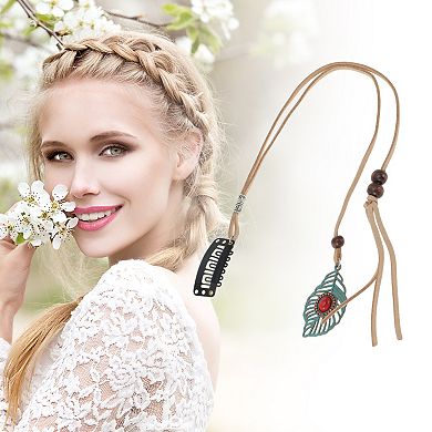 11.82" Leaf Braided Hair Chain 1 Pc