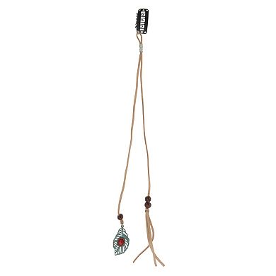 11.82" Leaf Braided Hair Chain 1 Pc