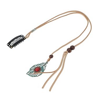 11.82" Leaf Braided Hair Chain 1 pc
