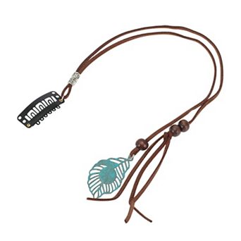 11.82" Leaf Braided Hair Chain 1 pc