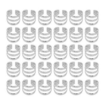 30 pc Hollow Out Hair Cuffs Dreadlock 0.39x0.39 Inch