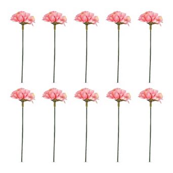 Artificial Chrysanthemum Flowers, Silk Mums Bouquets with Detachable Heads, Faux Pompon Stems 7.1"H