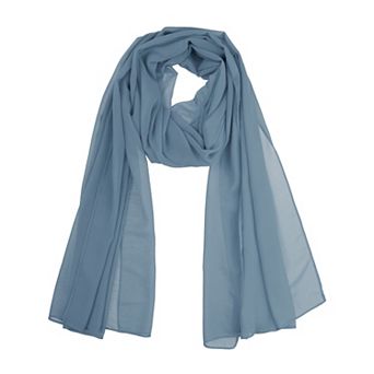 Women's Chiffon Scarf Sheer Lightweight Shawl Long Head Wrap for All Seasons