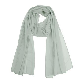 Women's Chiffon Scarf Sheer Lightweight Shawl Long Head Wrap for All Seasons