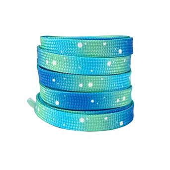 Women's 1 Pair Flat 0.31'' Tie-Dye Dots Shoestrings for Casual Hiking Shoes 47.2"