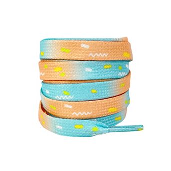 Women's 1 Pair Flat 0.31'' Tie-Dye Dots Shoestrings for Casual Hiking Shoes 47.2"