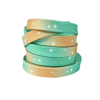 Women's 1 Pair Flat 0.31'' Tie-Dye Dots Shoestrings for Casual Hiking Shoes 47.2"